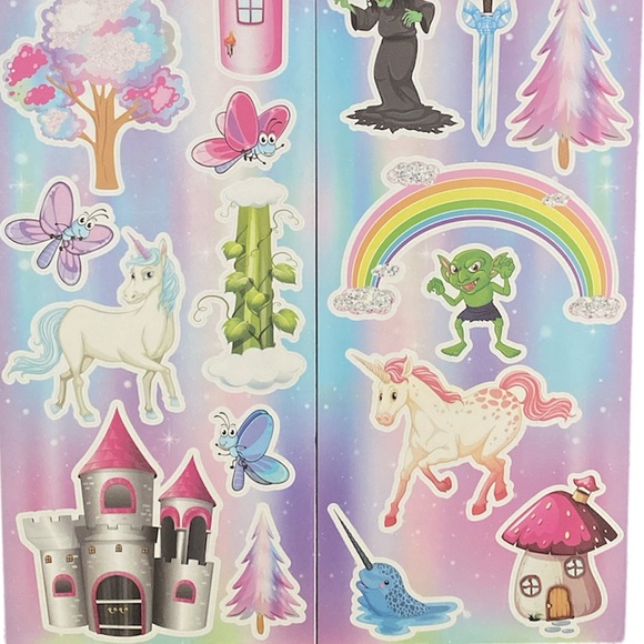 Unicorn, castle, dragon, magical fairy tale storybook Wall Decal stickers - Picture 3 of 3